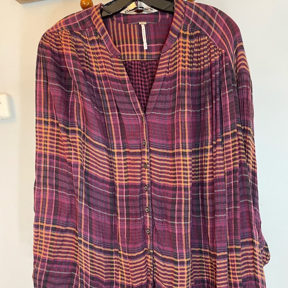 Free People Bohemian Flannel Shirt